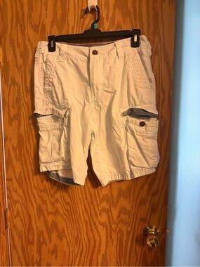 Red Camel White Men's Cargo Shorts with Utility Pockets